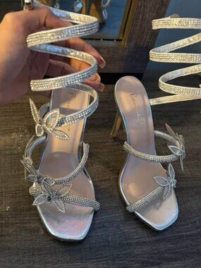 Butterfly high heels